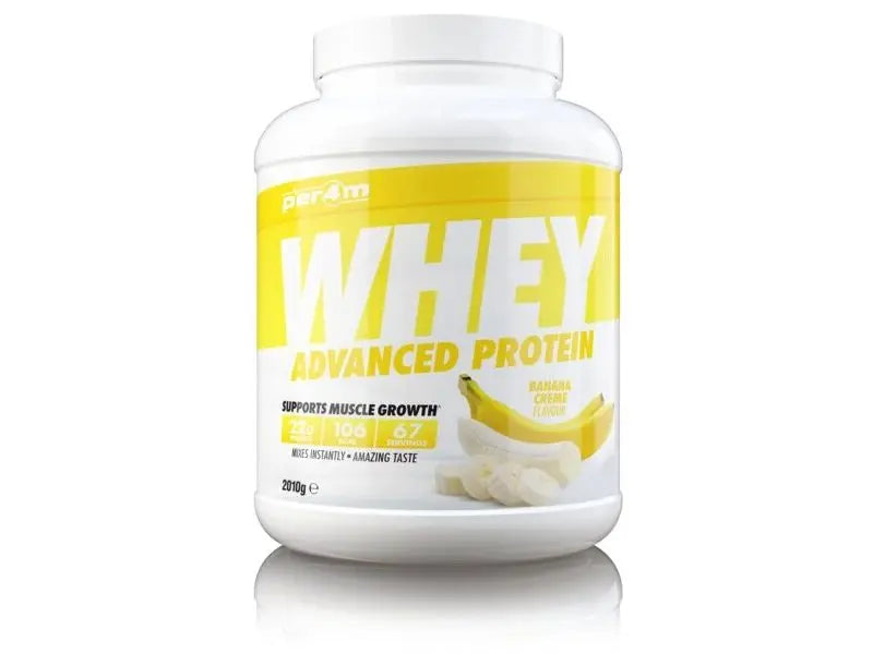 Per4m advanced whey protein powder 2kg tub for muscle recovery and fitness nutrition — view 4