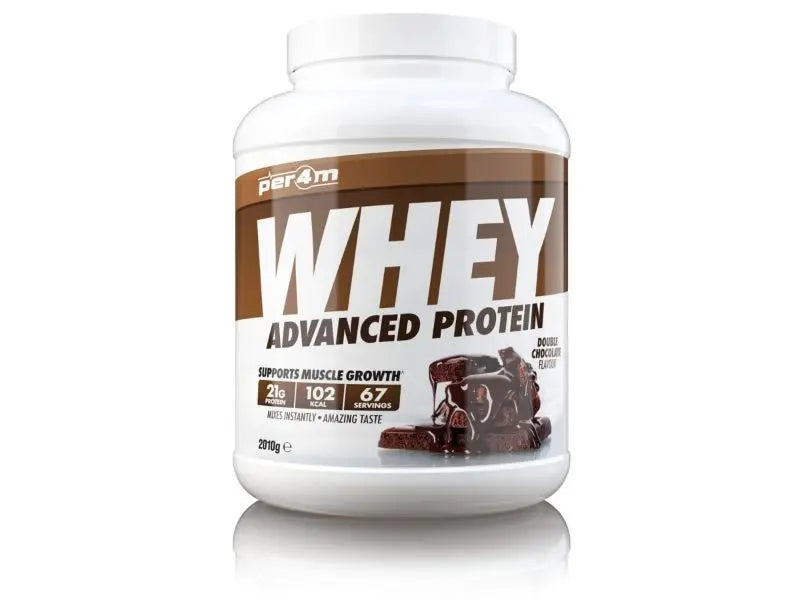 Per4m advanced whey protein powder 2kg tub for muscle recovery and fitness nutrition — view 5
