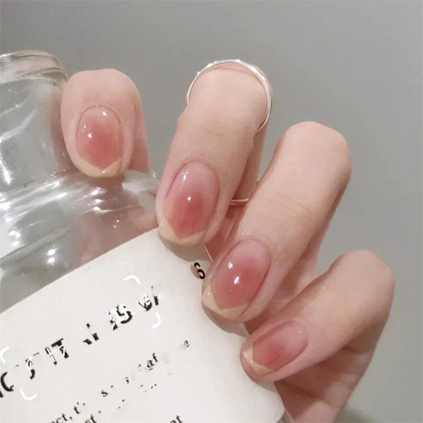 White Small Flower Acrylic Press-On Nails-3
