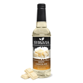 White chocolate coffee syrup bottle, made with pure cane sugar for lattes and shakes