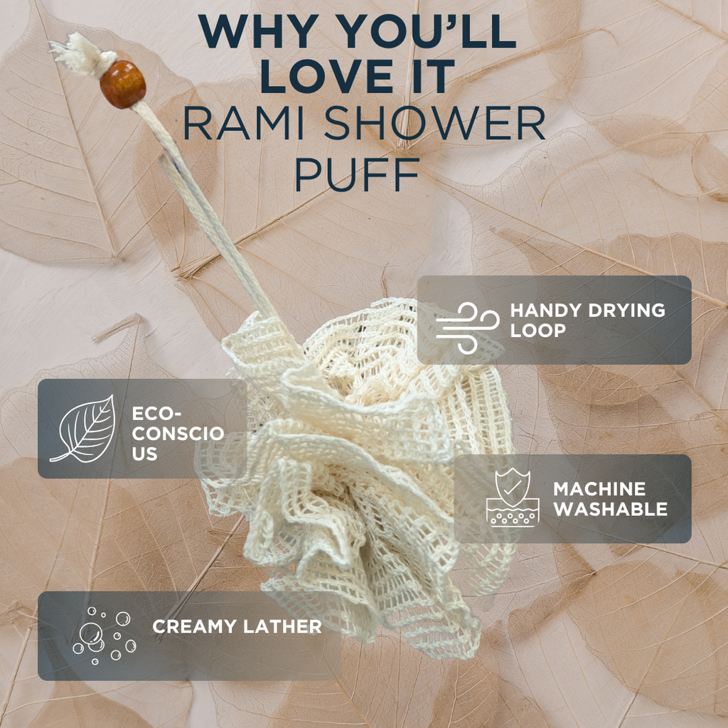 Rami Shower Puff – Exfoliating, Reusable & Eco-Friendly-2
