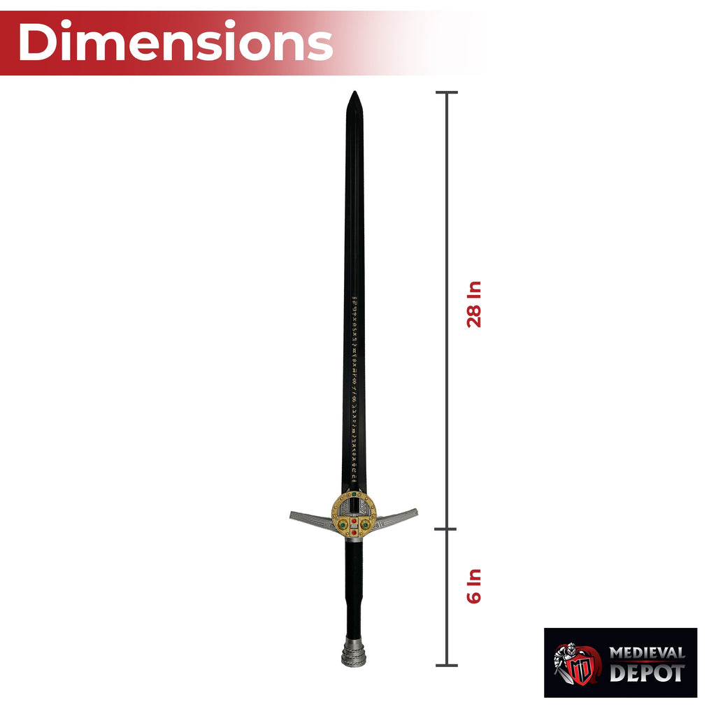 Witcher Renfri Brooch Foam Sword Black Blade Edition-1