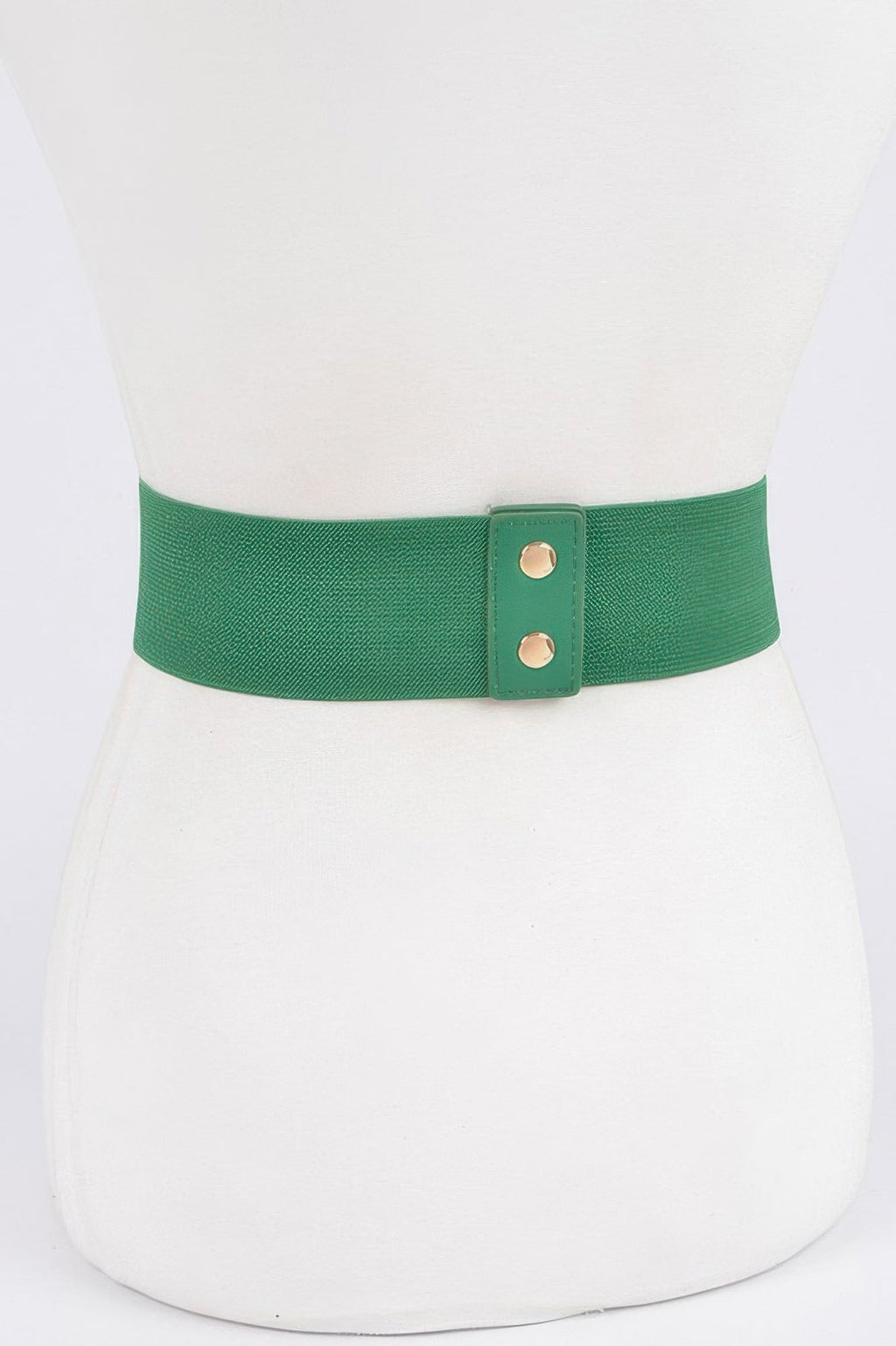 Women's wide stretch belt with rhinestone link detailing and high-shine finish — view 4