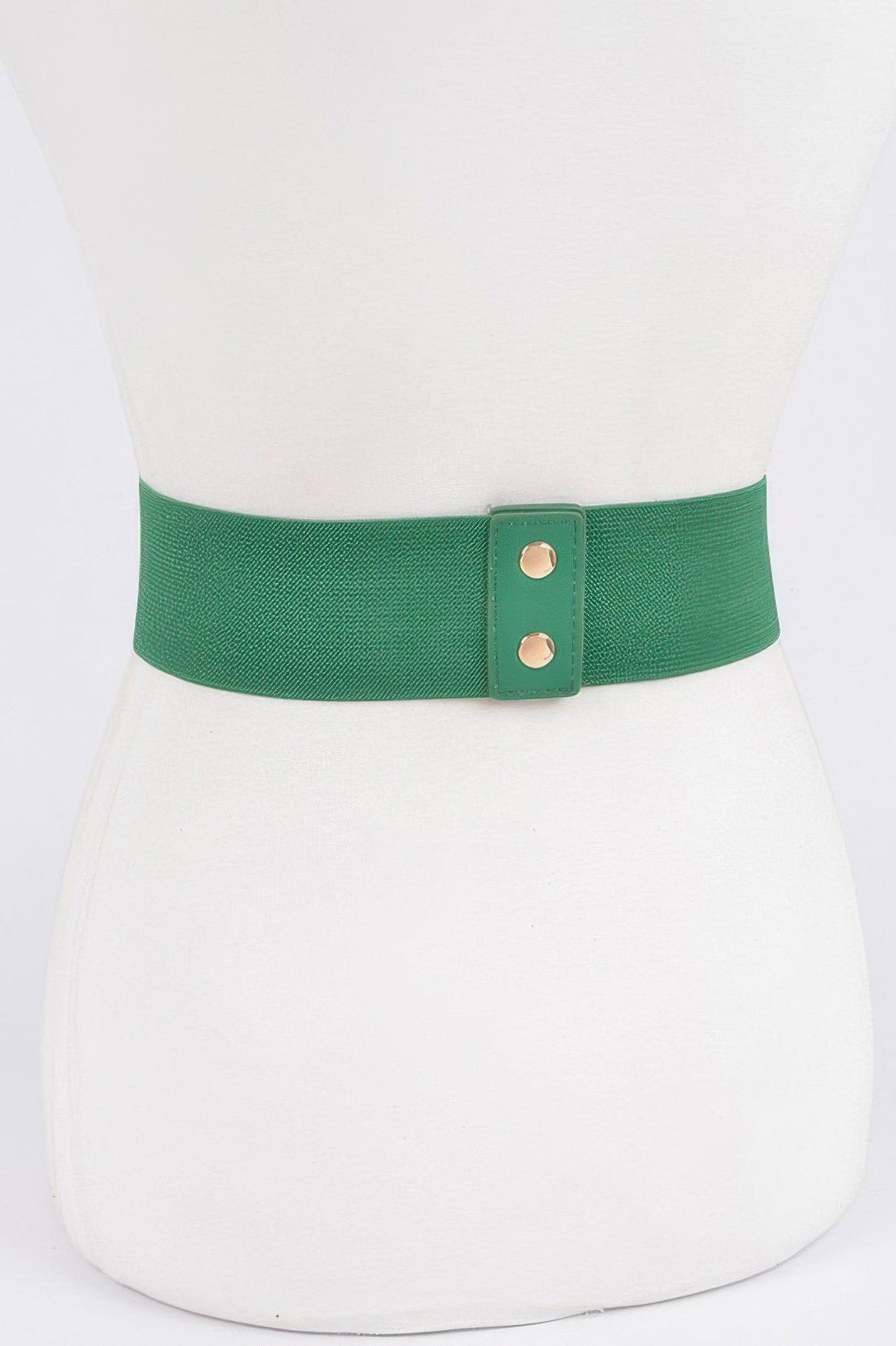 Women's wide stretch belt with rhinestone link detailing and high-shine finish — view 4