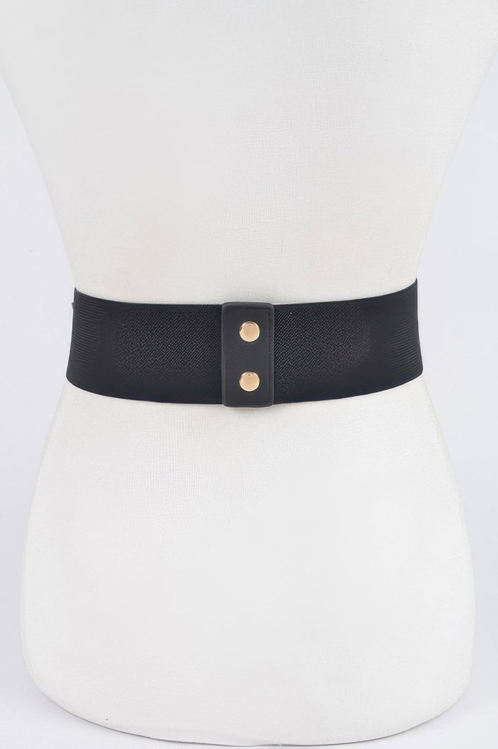 Women's high-fashion stretch belt with vanguard rhinestone link detailing and elastic polyurethane band — view 4