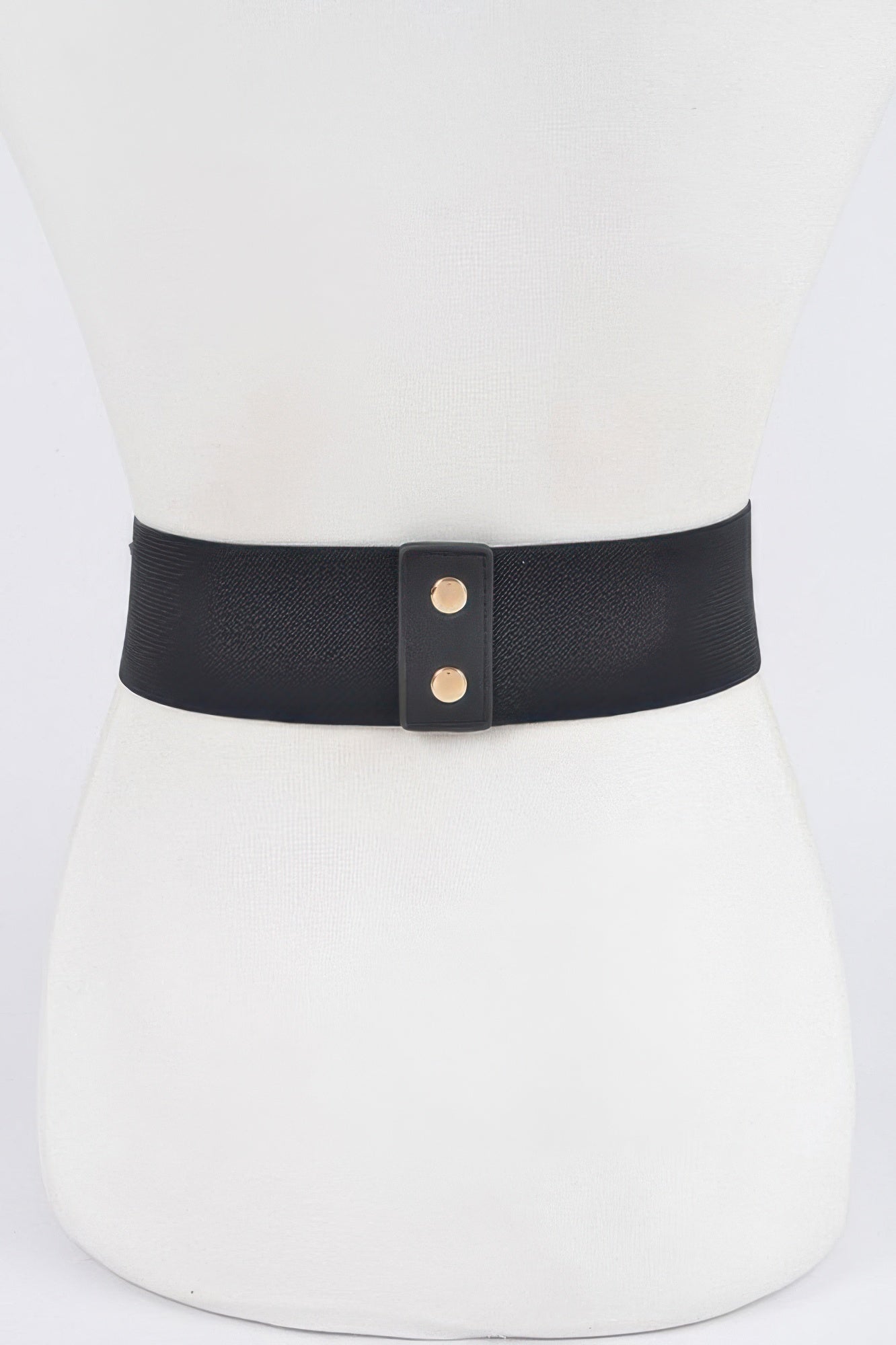 Women's high-fashion stretch belt with vanguard rhinestone link detailing and elastic polyurethane band — view 4