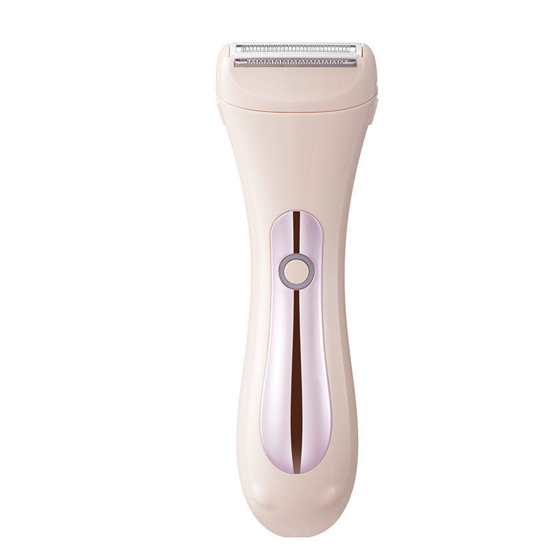 Women's electric hair removal trimmer with stainless steel blades, compact USB rechargeable personal care device — view 3