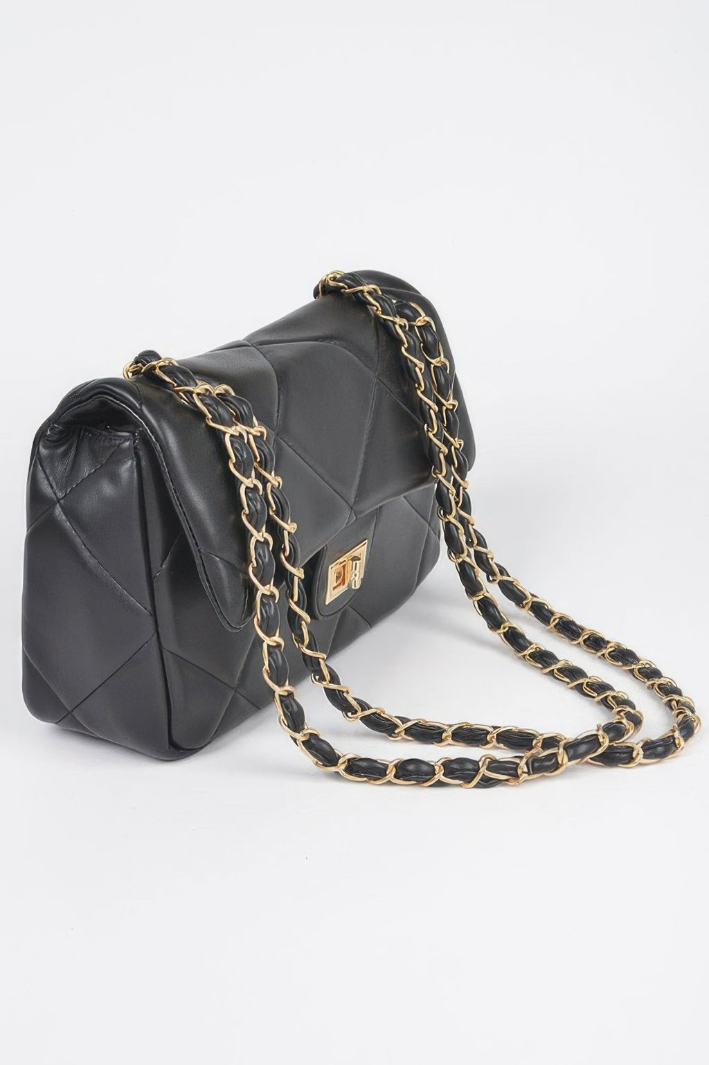 Little Italy rhinestone evening clutch in a sparkling heart-shaped silhouette with a metal frame — view 2