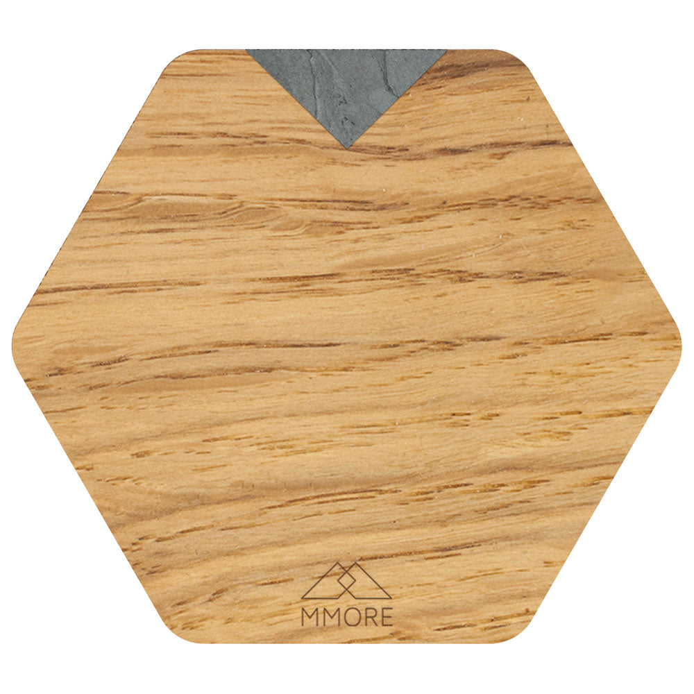 PERSONALIZED Wooden Coasters - Oak / Set of 4 Coasters-6