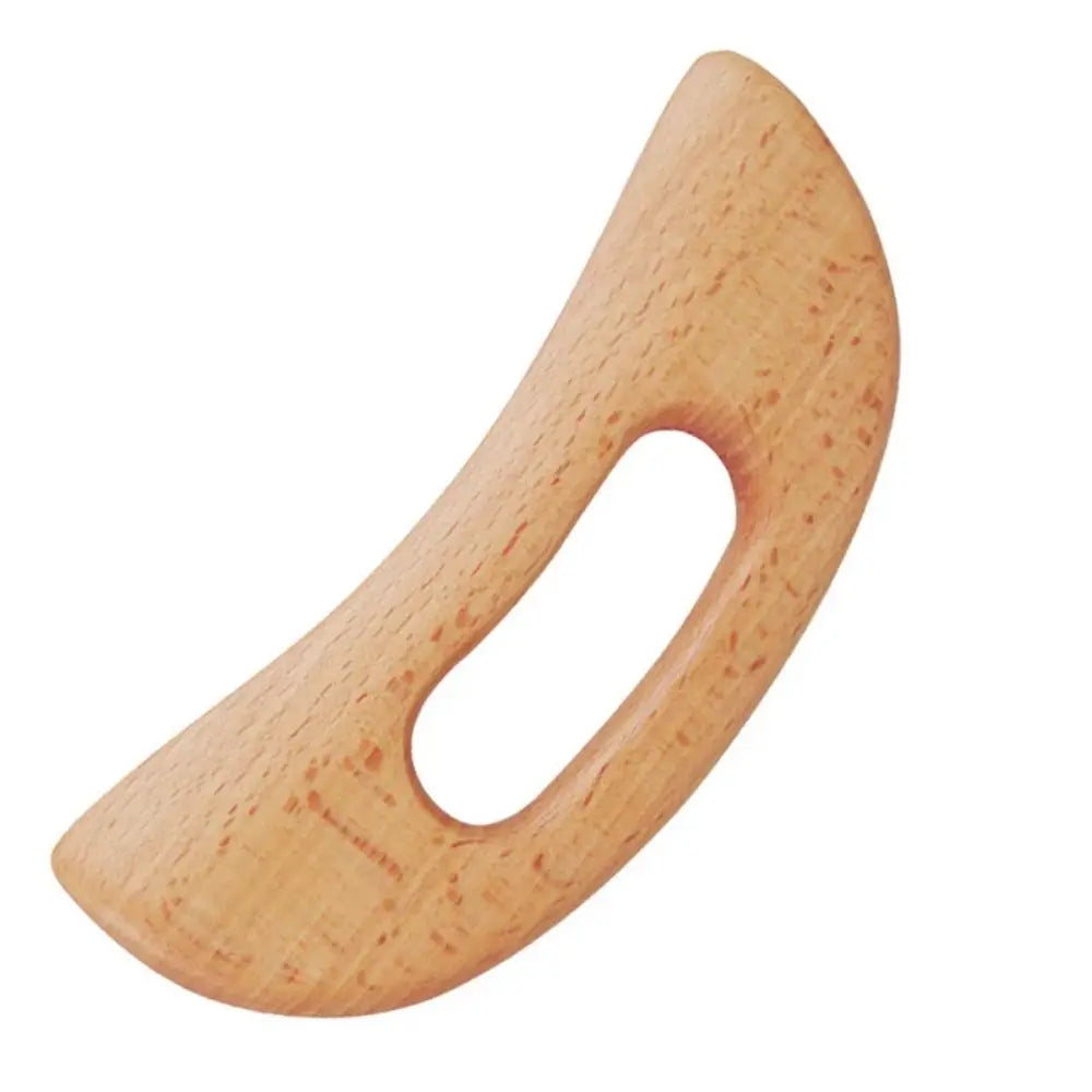 Wooden Gua Sha massage tool set made of natural beech wood for body scraping therapy