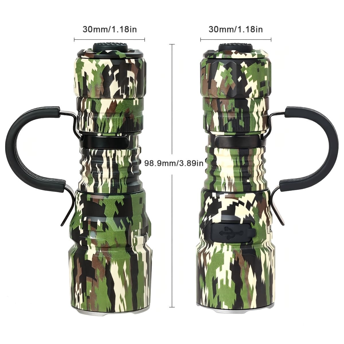 Wurkkos TD07 compact black tactical flashlight crafted from rugged aerospace grade aluminum alloy — view 5