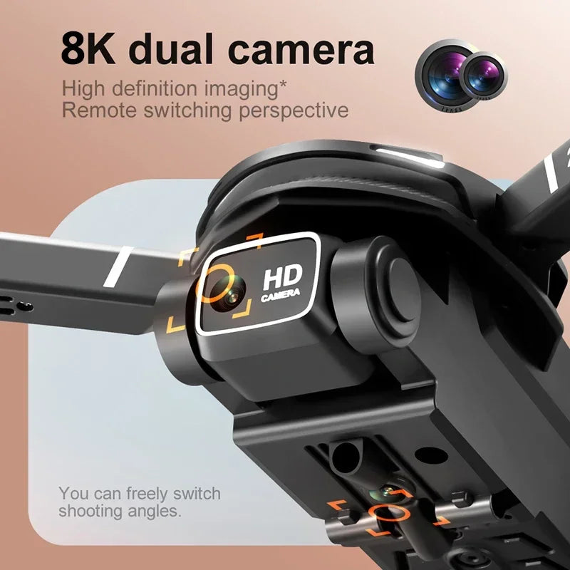 Compact portable 8K camera mini drone with folding arms and advanced GPS sensors. — view 3