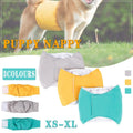Blue and yellow washable cotton male dog belly band diapers for training and hygiene