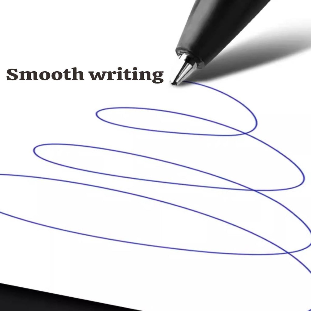 10 piece push button ballpoint pen set for office and school with an ergonomic grip — view 4