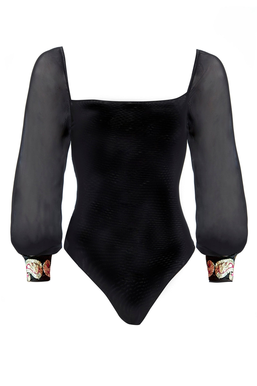 Black Mesh Bodysuit-0