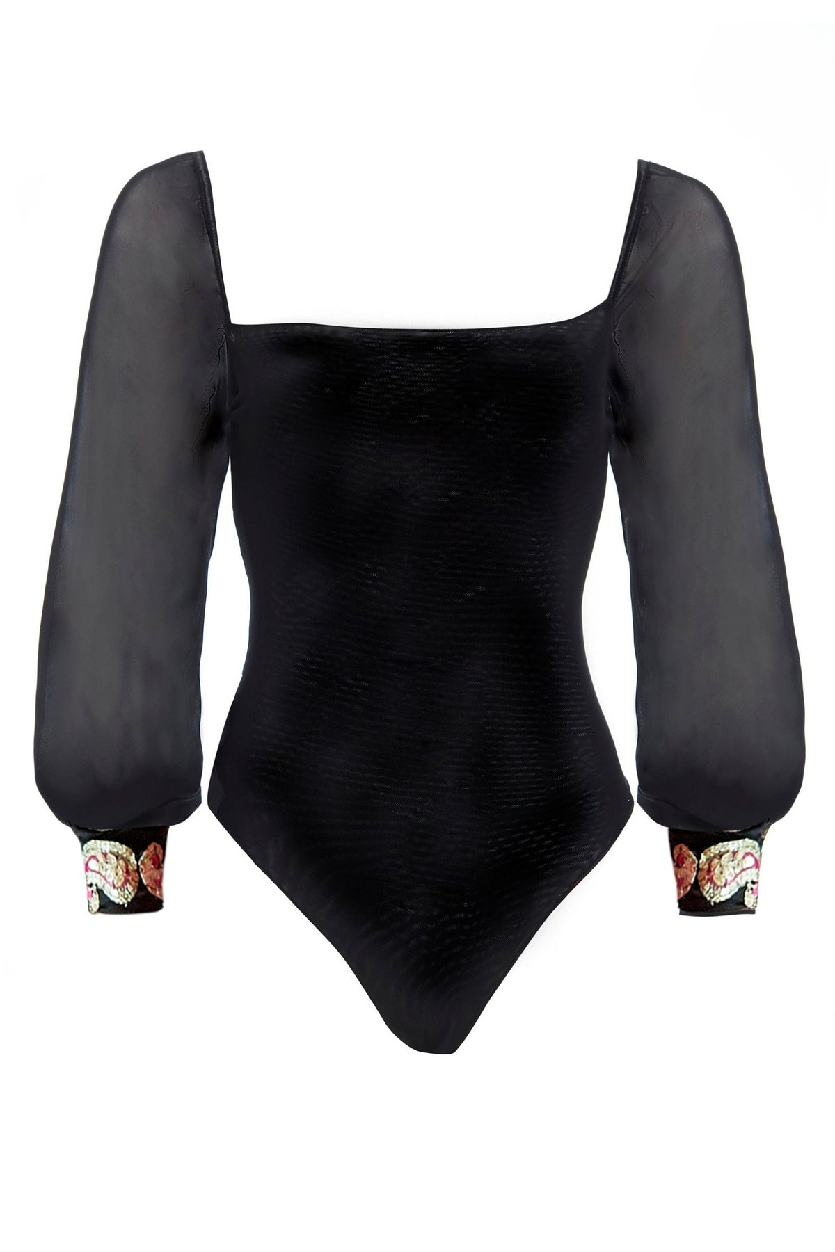 Black Mesh Bodysuit-0
