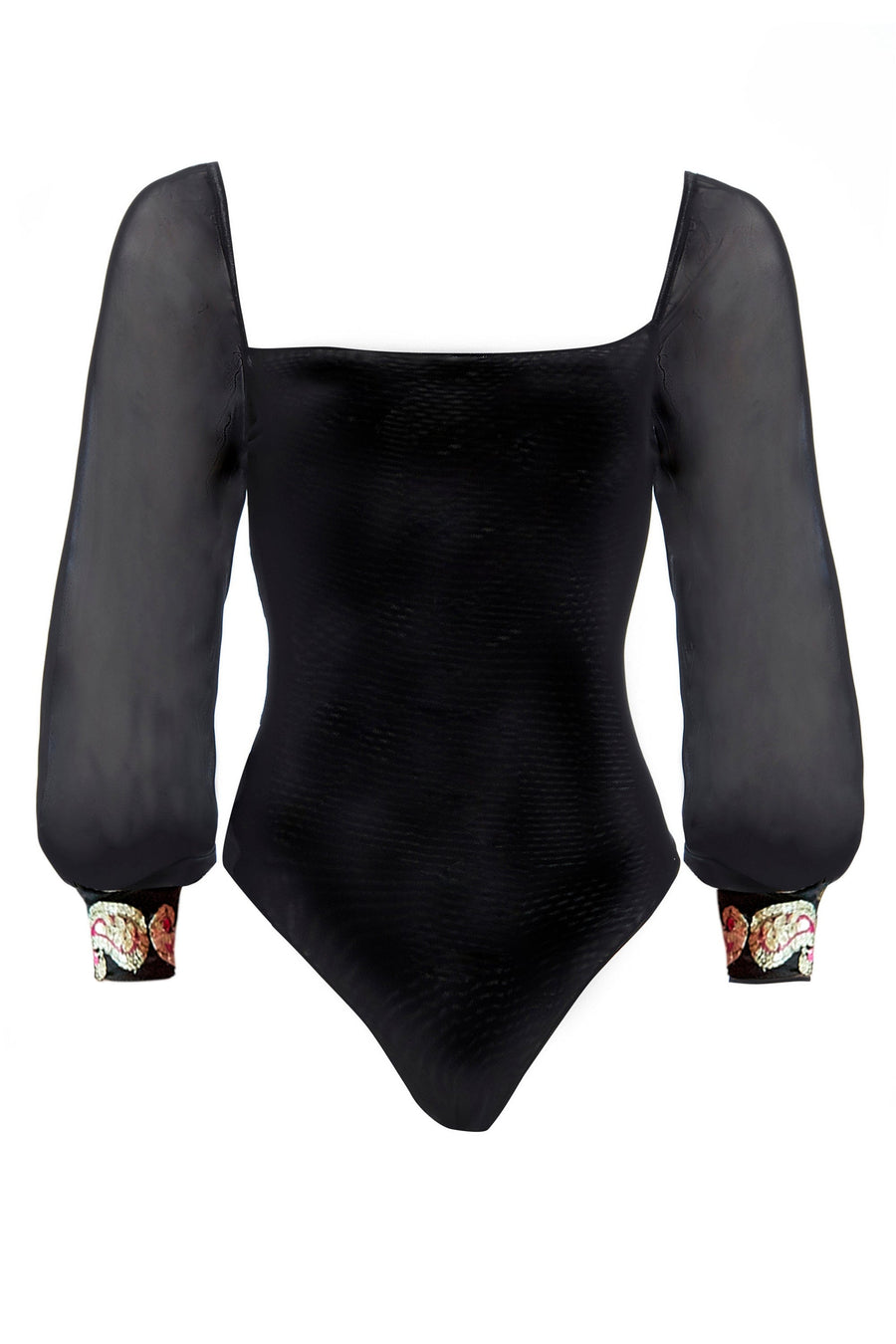 Black Mesh Bodysuit