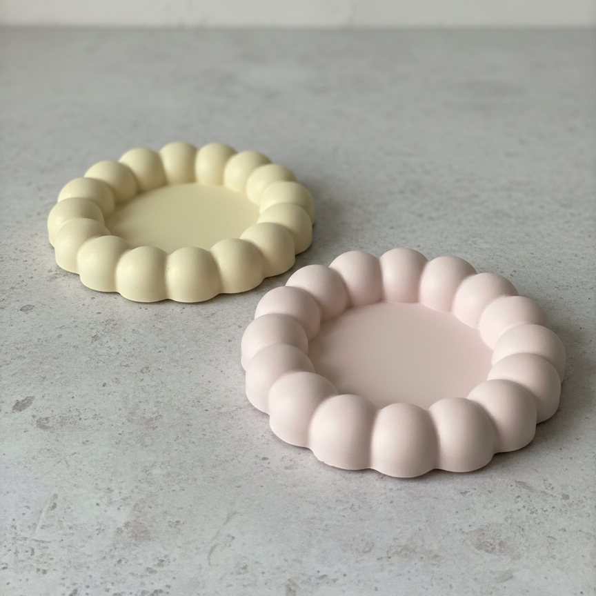 Jesmonite Bubble Tray | Handmade Jewelry & Trinket Dish-3