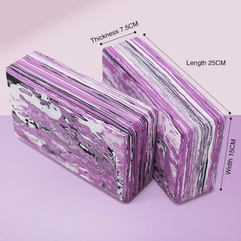Purple EVA yoga building block fitness accessory for pilates and stretching exercises — view 5