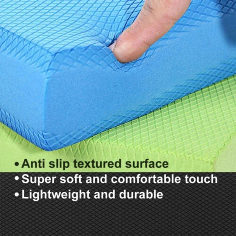 Textured soft TPE foam balance pad exercise cushion for yoga, physical therapy, and core strength — view 2
