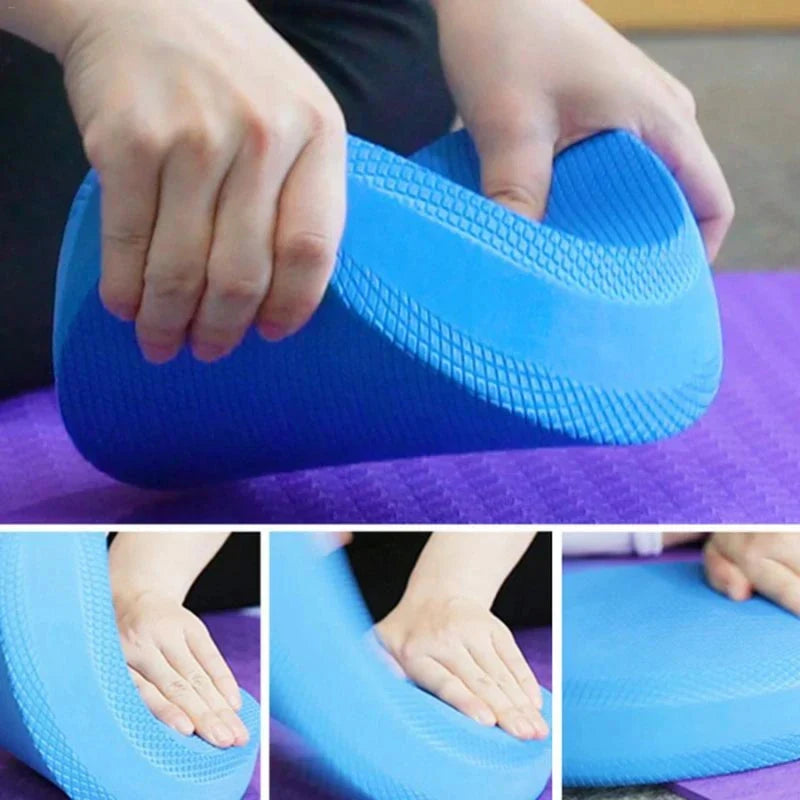 Blue NNEOBA non slip yoga balance pad made of TPE foam for fitness and Pilates — view 4