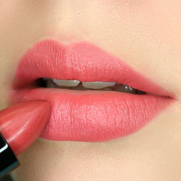 Velvet semi-matte lipstick tube in rich color showcasing smooth hydrating formula for natural clean beauty — view 37