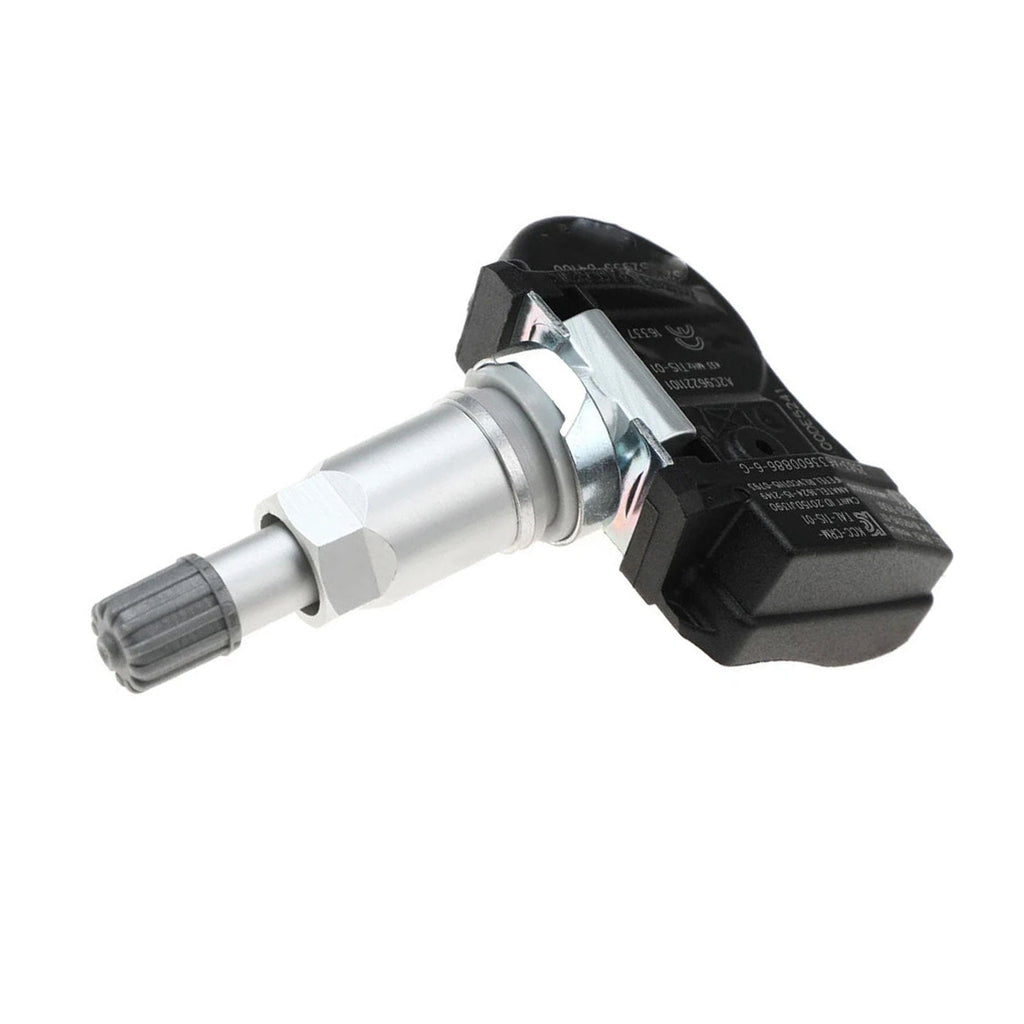Set of four black TPMS tire pressure sensors for Hyundai and Kia vehicles — view 2