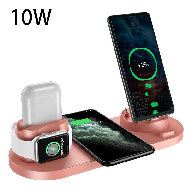 Wireless Charger For IPhone Fast Charger For Phone Fast Charging Pad For Phone Watch 6 In 1 Charging Dock Station-6