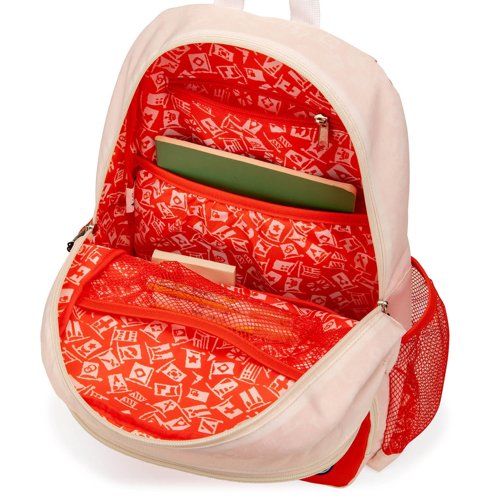 Nautica kids school backpack with multiple compartments, padded straps, and water-resistant polyester construction. — view 3