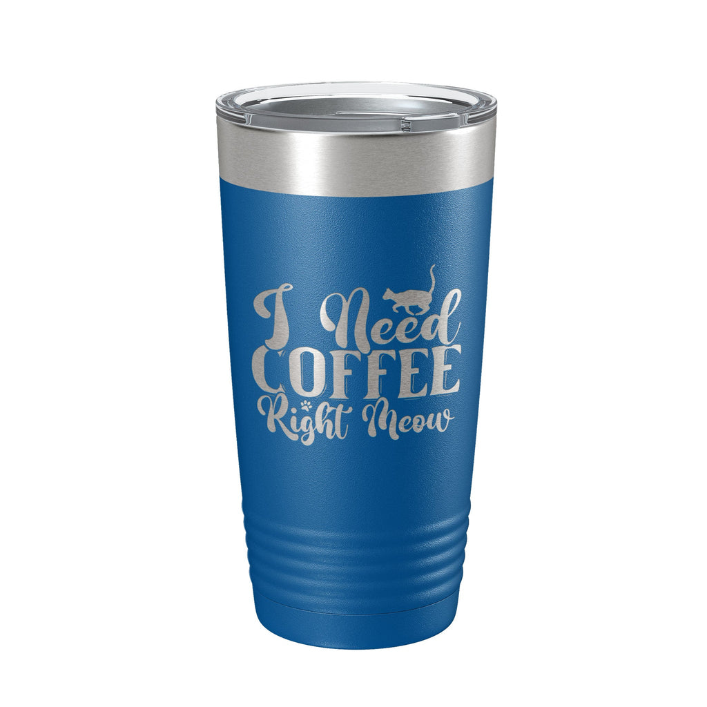 I Need Coffee Right Meow Tumbler Travel Mug Funny Cat Lover Gift Insulated Laser Engraved Coffee Cup 20 oz-6