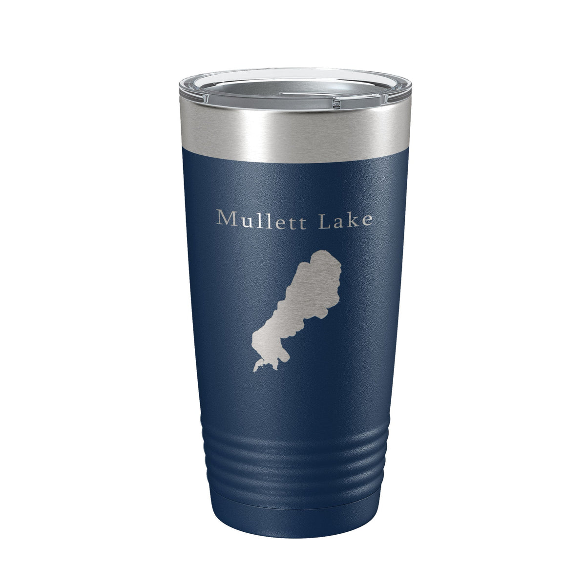 Mullett Lake Map Tumbler Travel Mug Insulated Laser Engraved Coffee Cup Michigan 20 oz-2