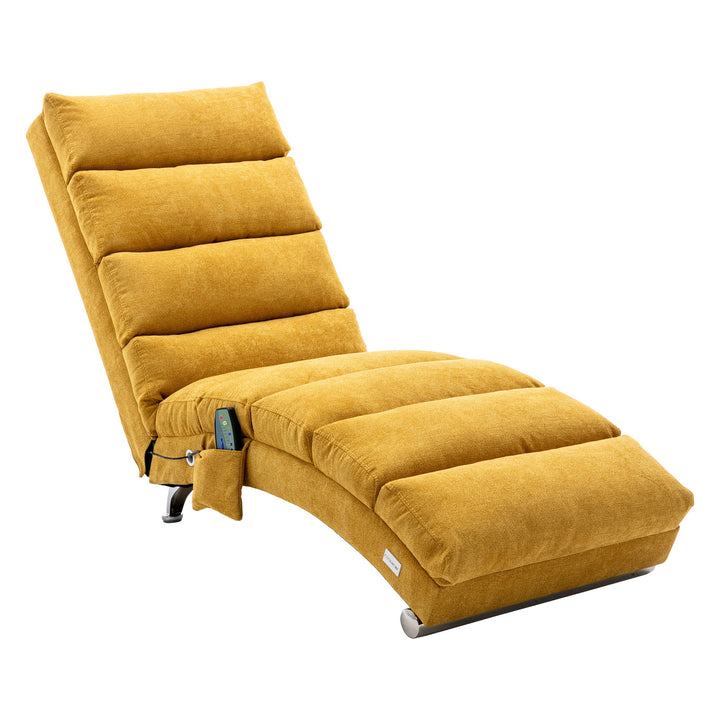 Linen Chaise Lounge Modern Message Chair