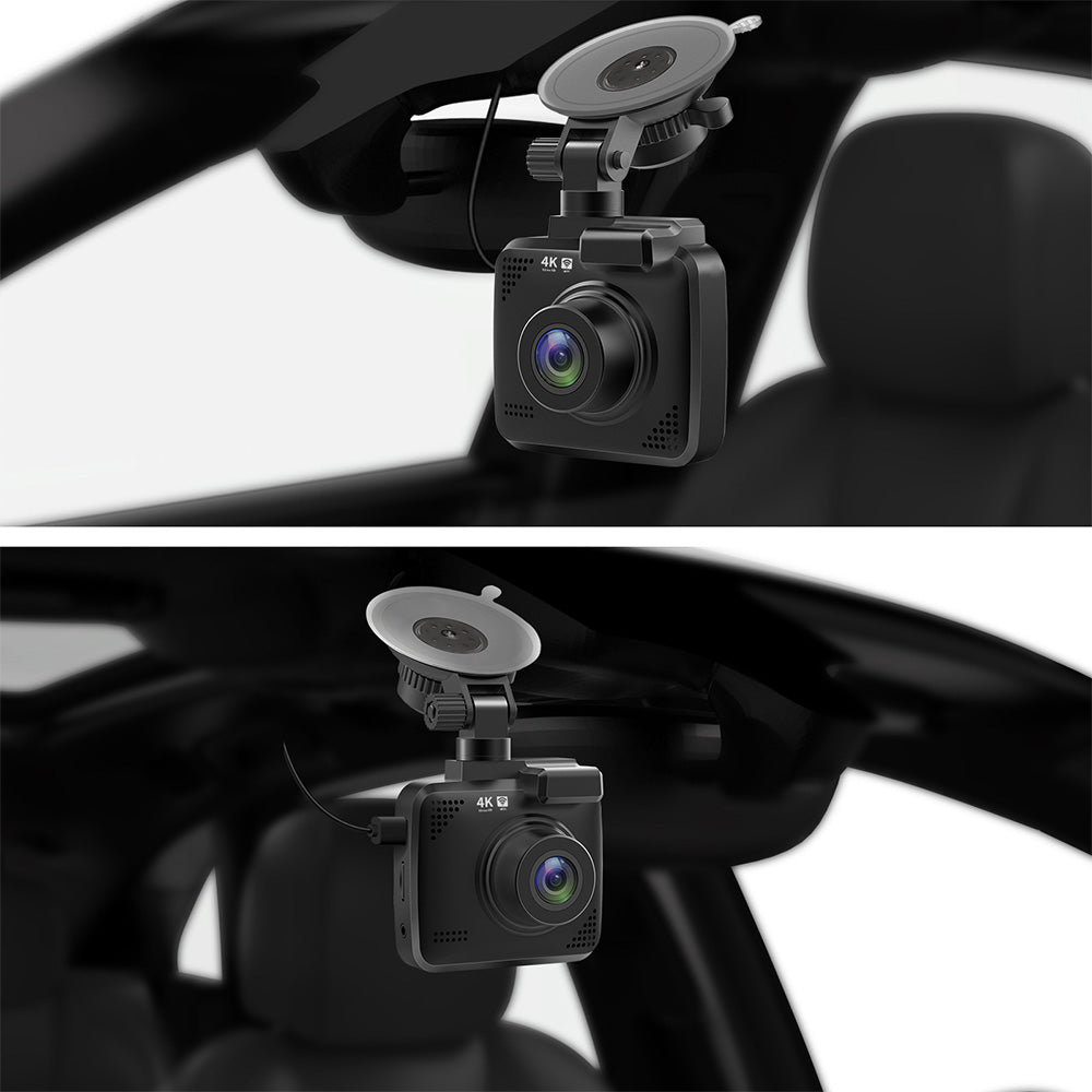 4K Car Dash Camera Recorder Suitable For Vehicles Built-in WiFi GPS UHD 2160P LCD 170° WDR Night Vision