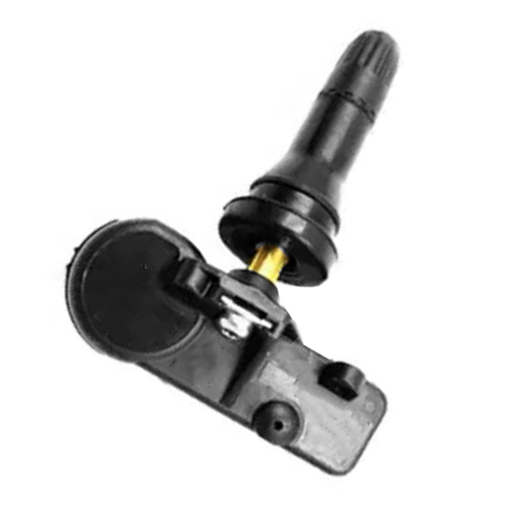 Black TPMS tire pressure sensor valve set of four with durable plastic and metal components — view 3