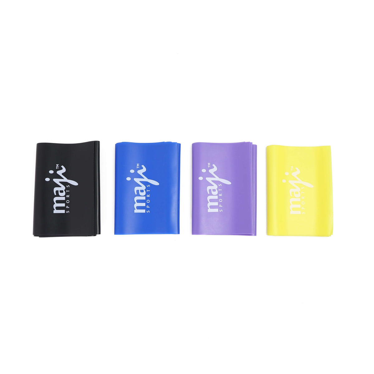 Maji Sports Full Body Exercise and Stretch Bands - Variable Resistance 4 Pack-3