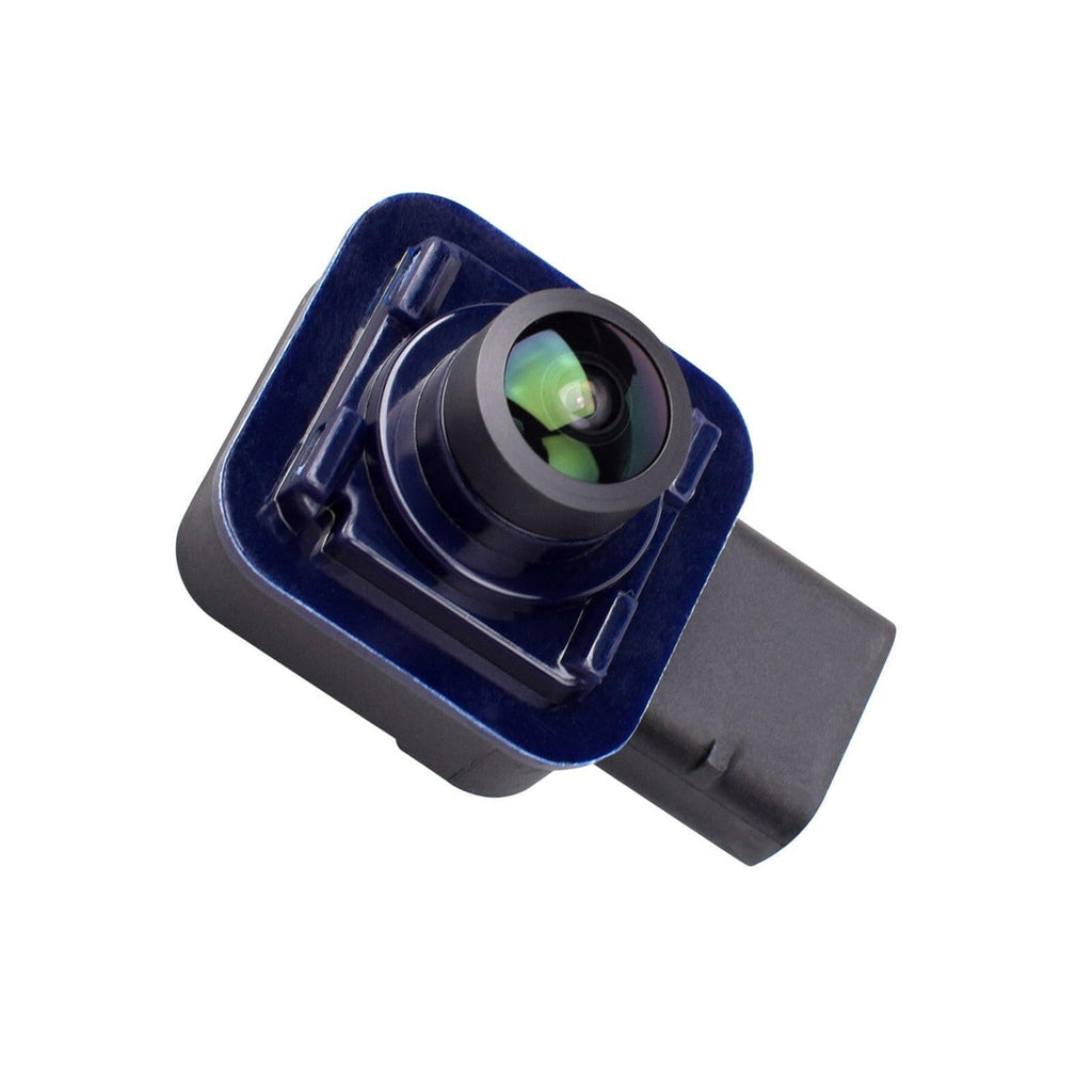 Rear view backup camera for Ford Super Duty trucks with a black 6-pin connector housing — view 3