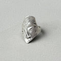 Abstract Face Silver Ring-0