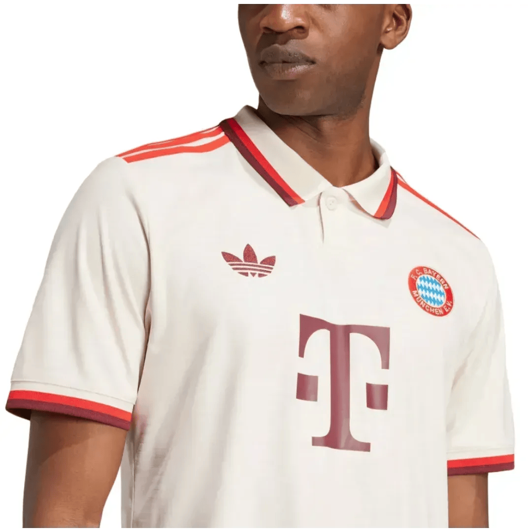Bayern Munich Third soccer jersey 2024/25 with authentic crest and Adidas trefoil logo — view 4