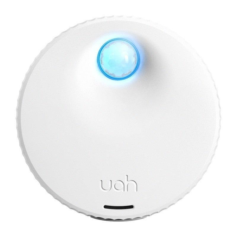 Advanced pet odor eliminator, compact white plastic USB rechargeable deodorizer for cat litter boxes. — view 2