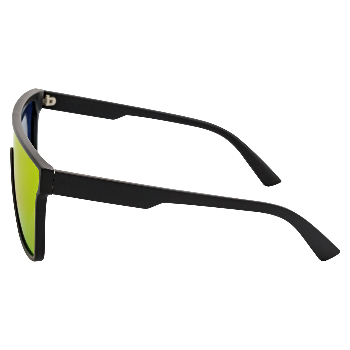 AEON - Flat Top Shield Polarized Sunglasses Mono  Black Orange Mirror-3