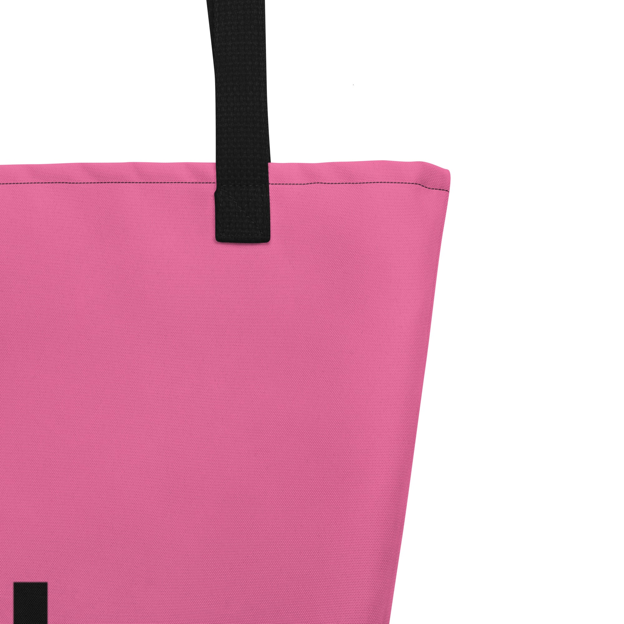 Vibrant all-over print large tote bag with sturdy cotton webbing handles and spacious interior — view 4