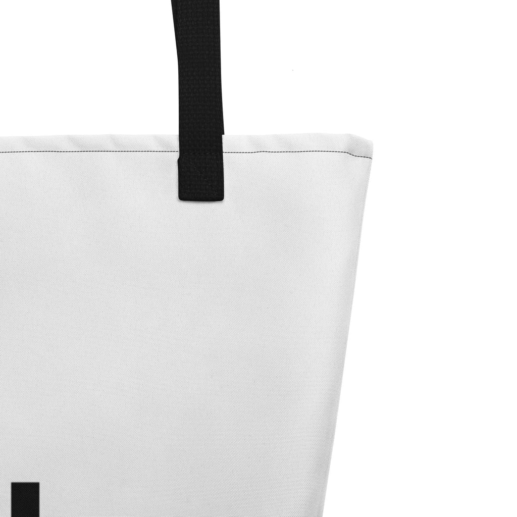 All-over print large tote bag with vibrant colors and sturdy cotton webbing handles — view 4