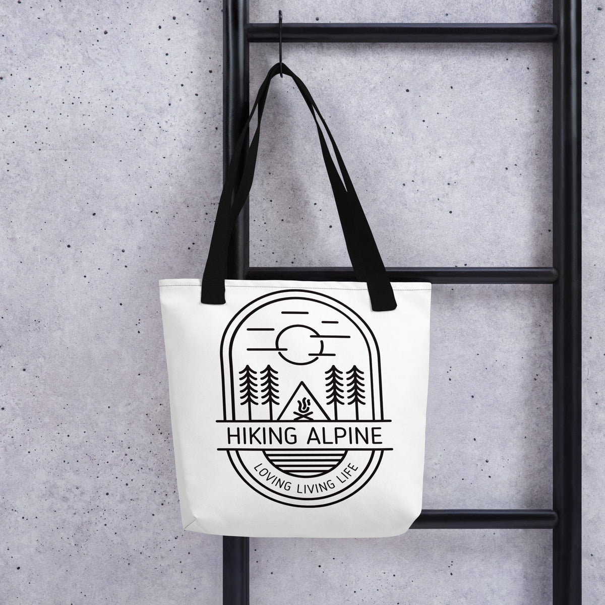 Hiking Alpine Straight Tote Bag-0