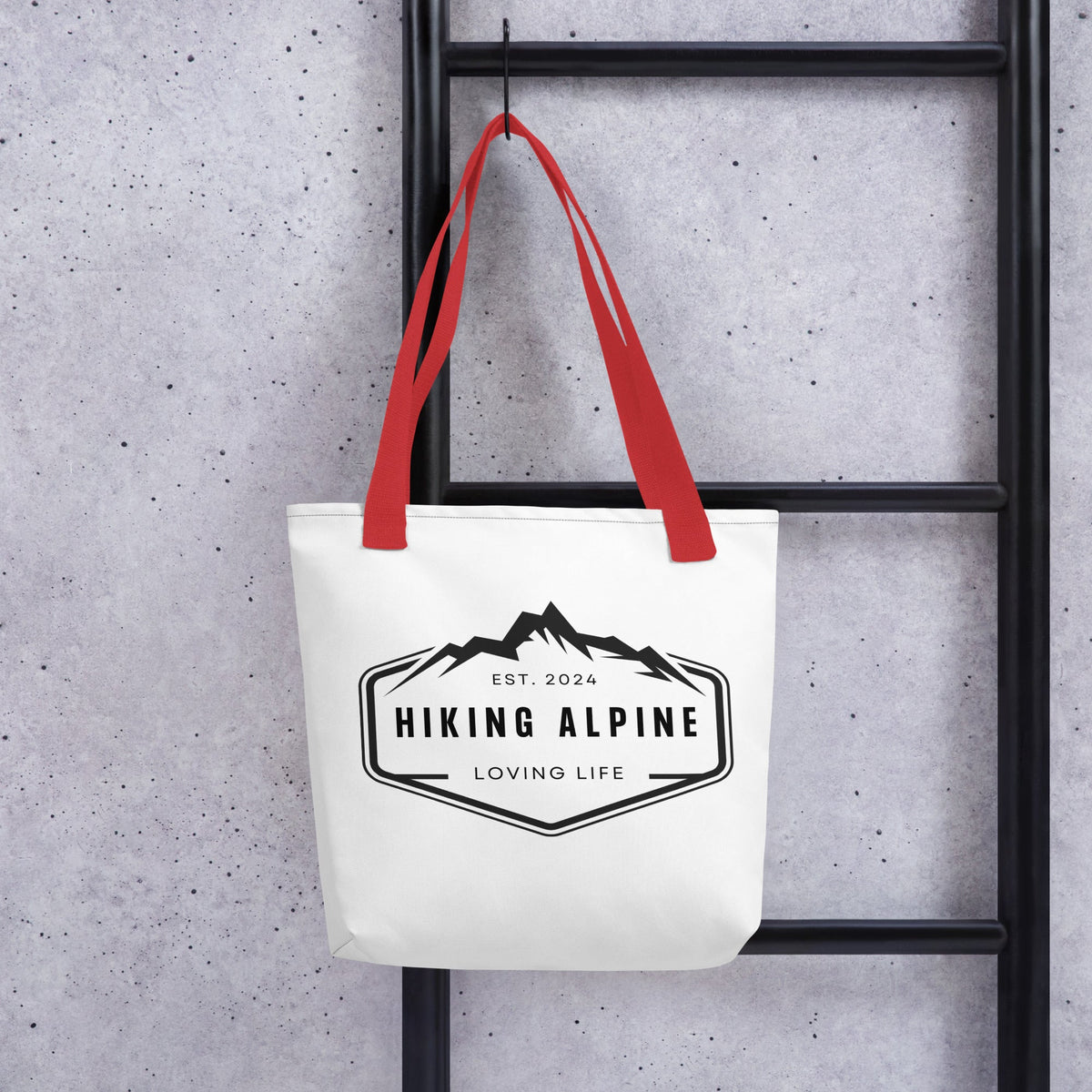 Hiking Alpine Trails Tote Bag-1