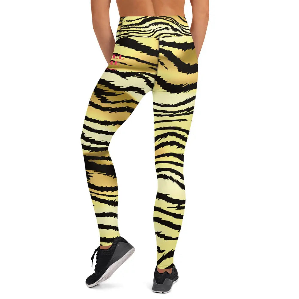 Premium high-waisted yoga leggings with a flexible, supportive core waistband for fitness and athleisure. — view 3