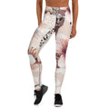 High-waisted premium yoga leggings made of smooth microfiber spandex material, designed for women's activewear