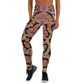 Womens high waisted yoga leggings made of smooth stretchy microfiber fabric for everyday wear