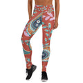 Women's high-waisted yoga leggings in premium stretchy microfiber fabric for activewear and fitness