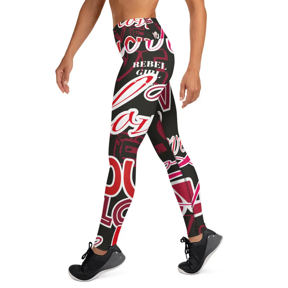 High-waisted yoga leggings in smooth four-way stretch microfiber fabric for active fitness and comfortable daily wear — view 2
