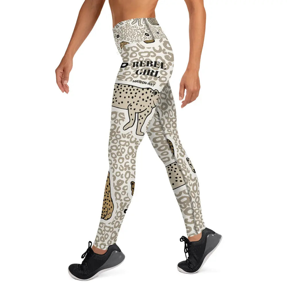High-waisted premium yoga leggings in moisture-wicking fabric featuring a supportive fit for active fitness. — view 2